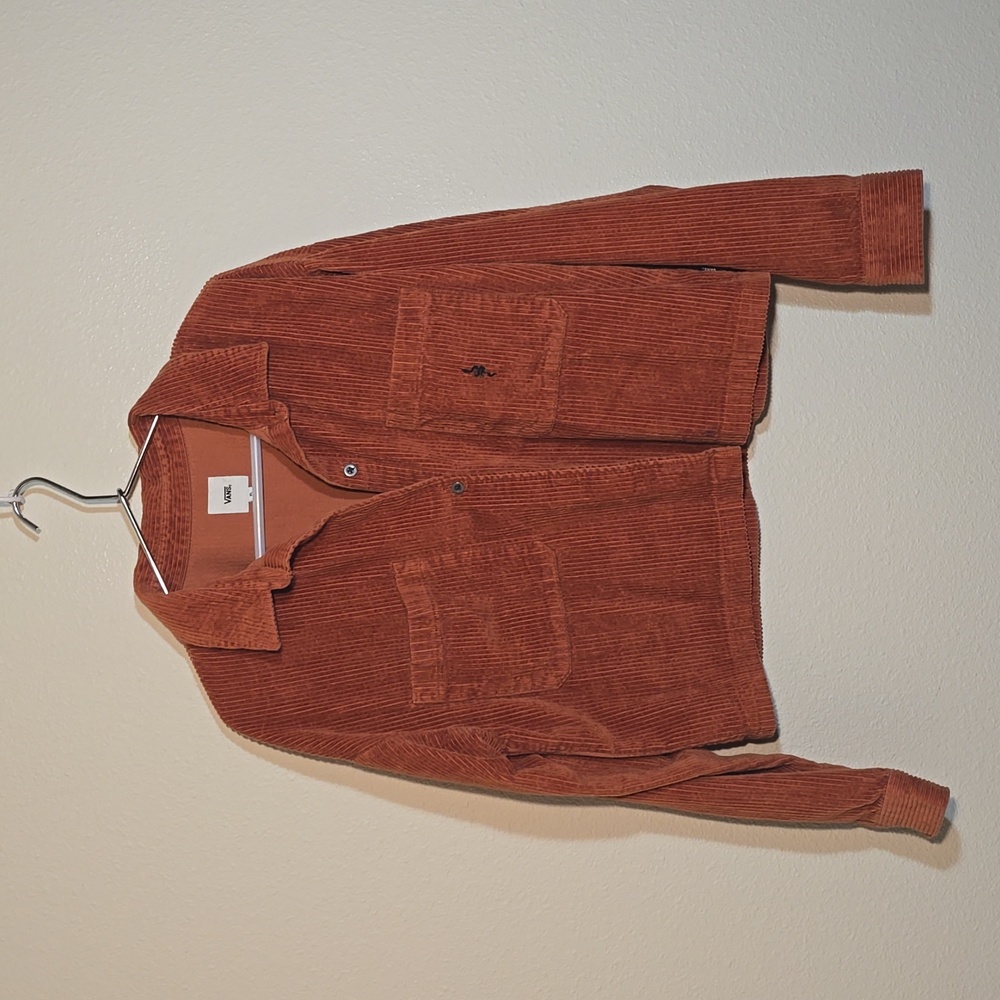 Van's women's  burnt orange corduroy jacket size XL